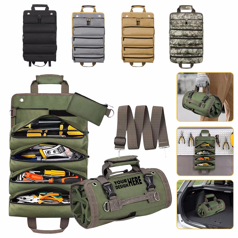 6-Pocket Roll-Up Tool Kit Free Shipping