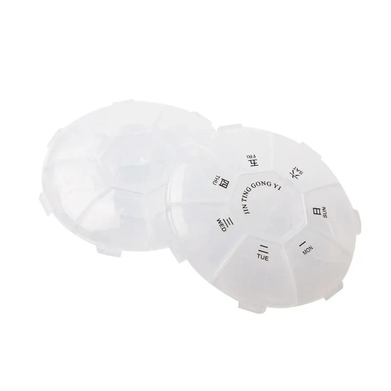 Round 7-Day Portable Pill Organizer 1