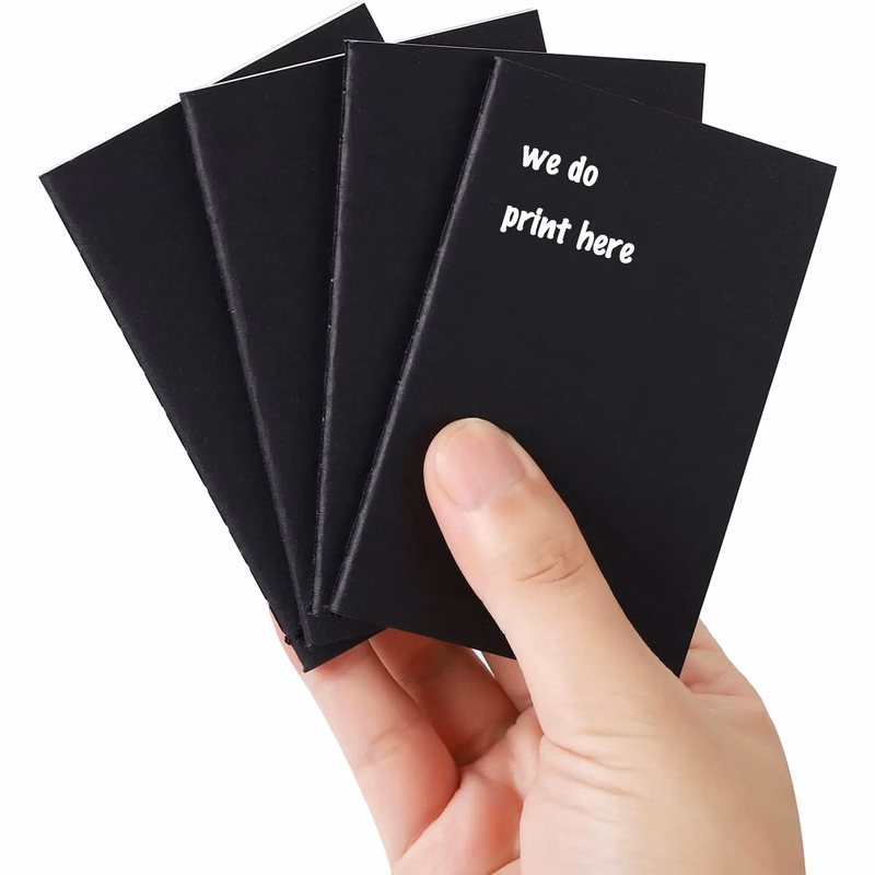 4"*2.4" Black Notebook