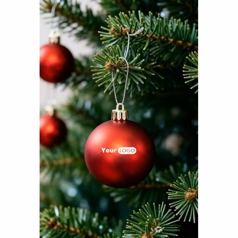Shiny Tree Decorative Sphere
