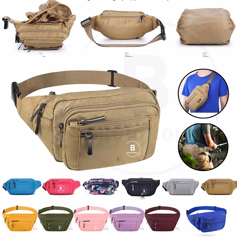 Large Capacity Waterproof Casual Bum Hip Waist Bag
