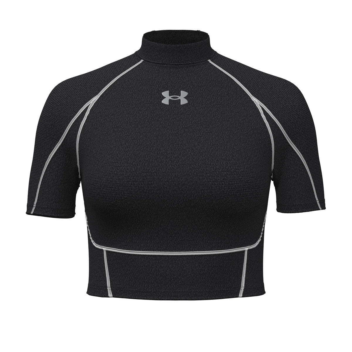 HeatGear Elite Women's Crop Mock Short Sleeve 1