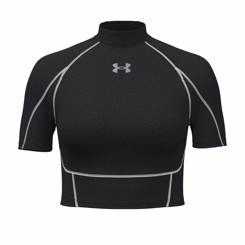 HeatGear Elite Women's Crop Mock Short Sleeve