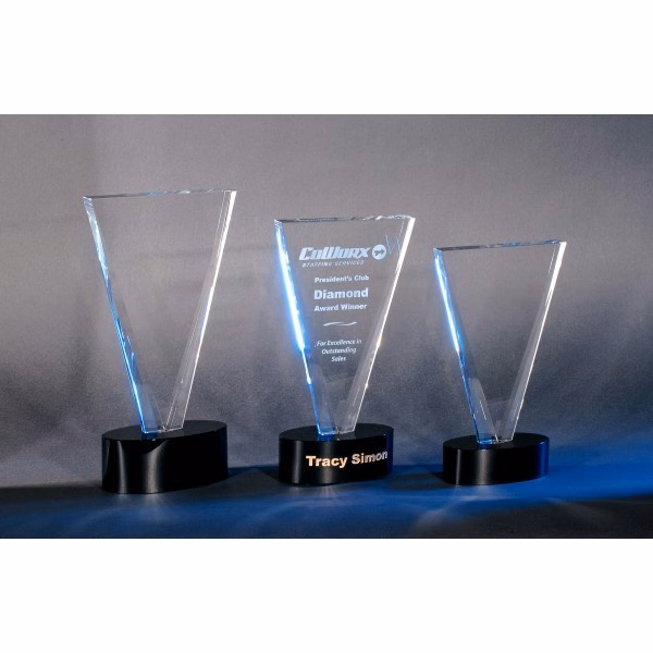 Designer Crystal V Cut Award