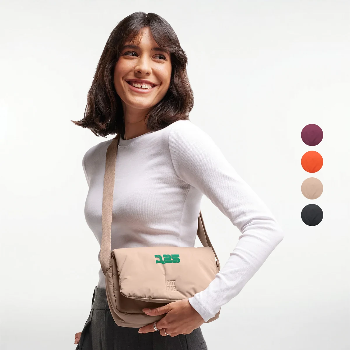 GOT BAG® Cloud – GOTS Certified Ocean Plastic Crossbody Bag 1