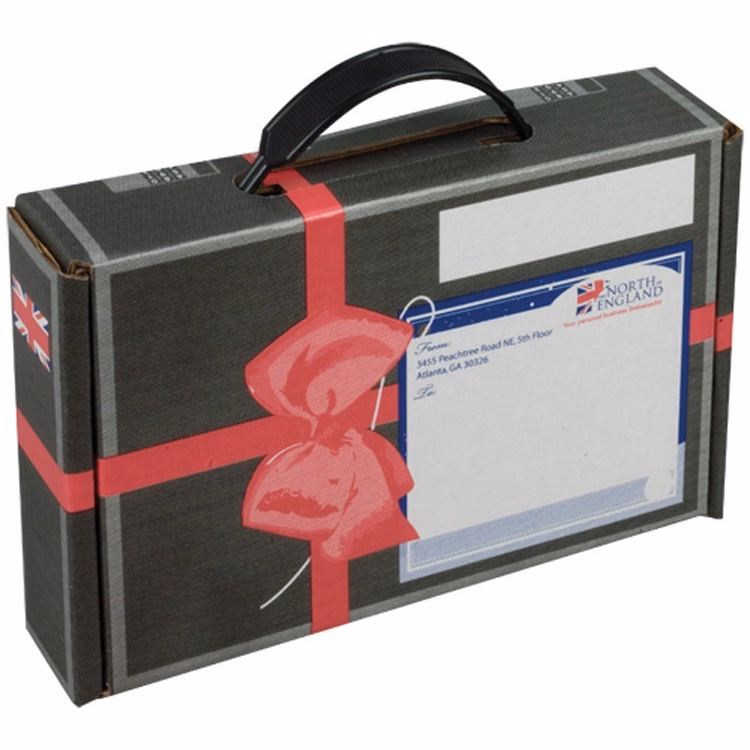 8 3/4" x 5 3/4" x 2" - B-Flute Box with Handle