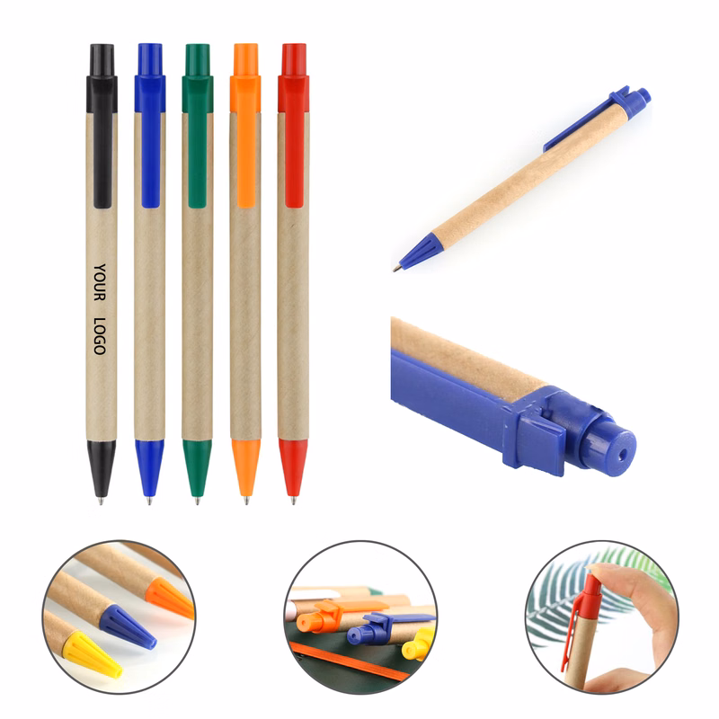 Simple and light Plastic Carton Ballpoint Pen