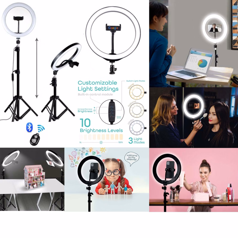 iBank® Home Streaming Studio with 10" Light & Tripod + Bluetooth Remote Shutter