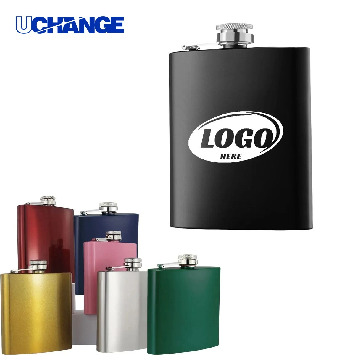 Laser Engraved Stainless Steel Hip Flask Container (6Oz) 1