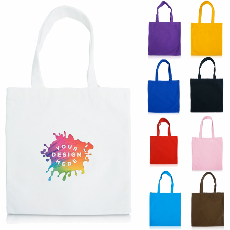 Full Color Cotton Economical Tote MOQ 50