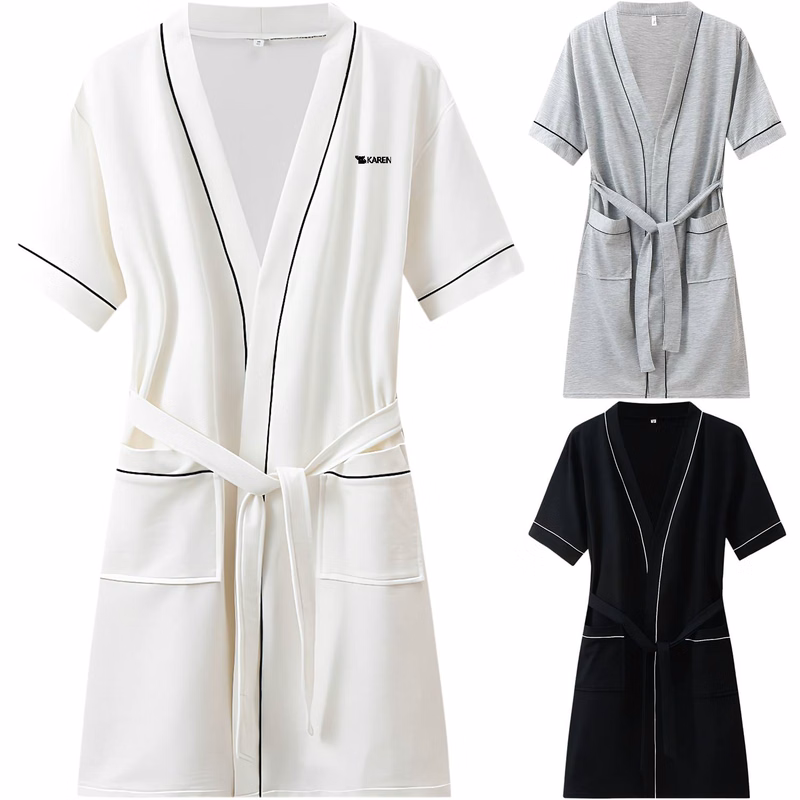 Short Sleeve Absorbent Bathrobe