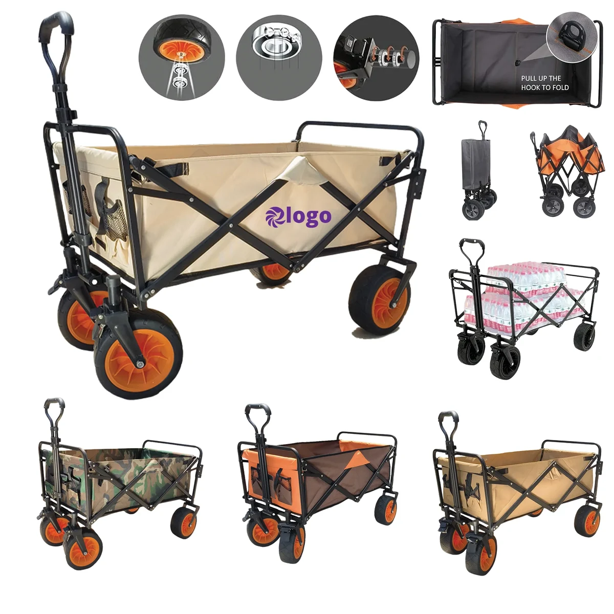 MOQ 1PCS Camping Folding Trolley 1