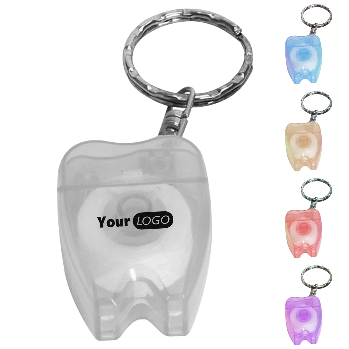 Nylon Custom Tooth Floss Keychain 1