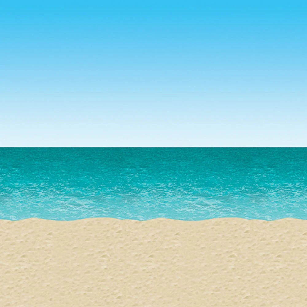 Ocean & Beach Backdrops - 4' x 30' 1