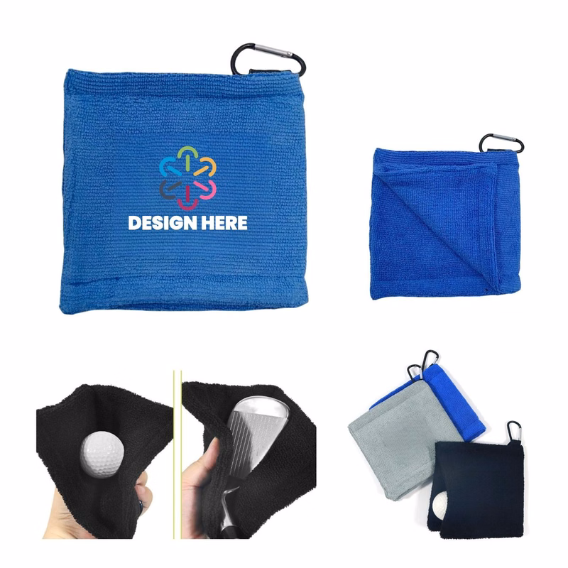 Portable Small Golf Towel With Clip
