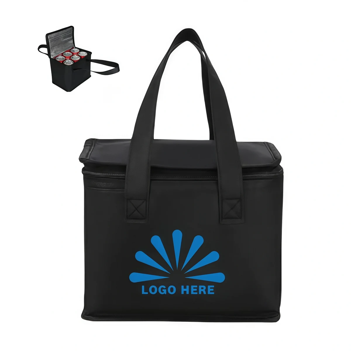 Non-Woven Thermal Cooler Bags With shoulder Straps 1