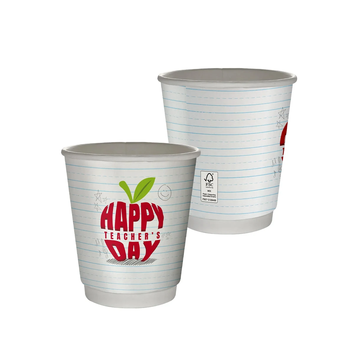 10 oz. Teacher Full Color Insulated Paper Cup 1