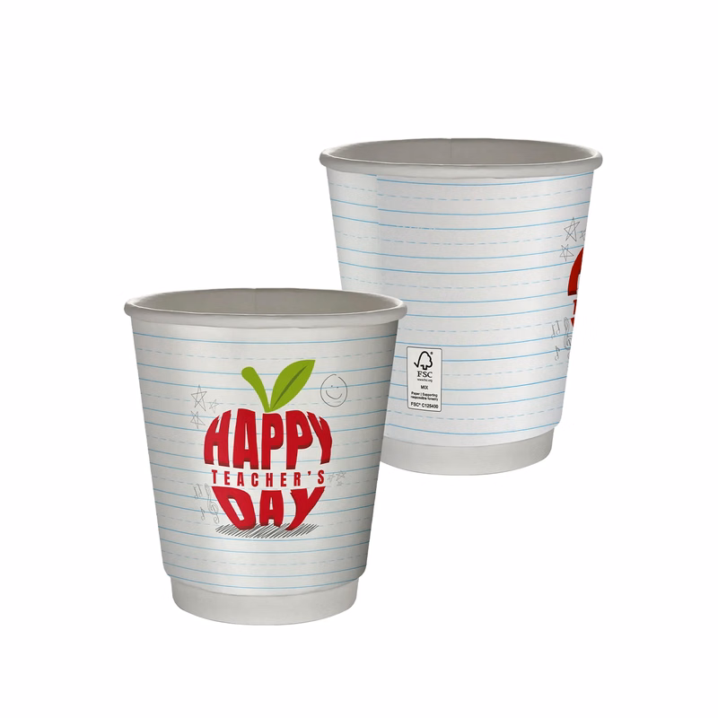 10 oz. Teacher Full Color Insulated Paper Cup