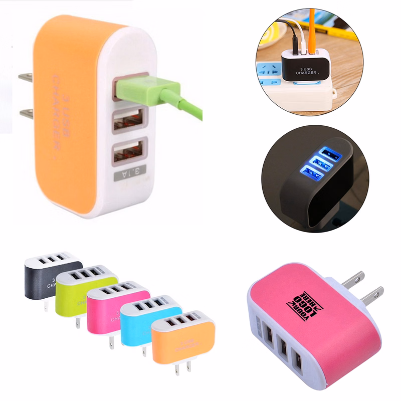 Candy-Color 3 Port USB Charger