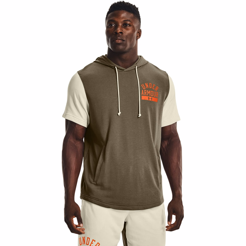 Men's UA Rival Terry Colorblock Short Sleeve Hoodie 