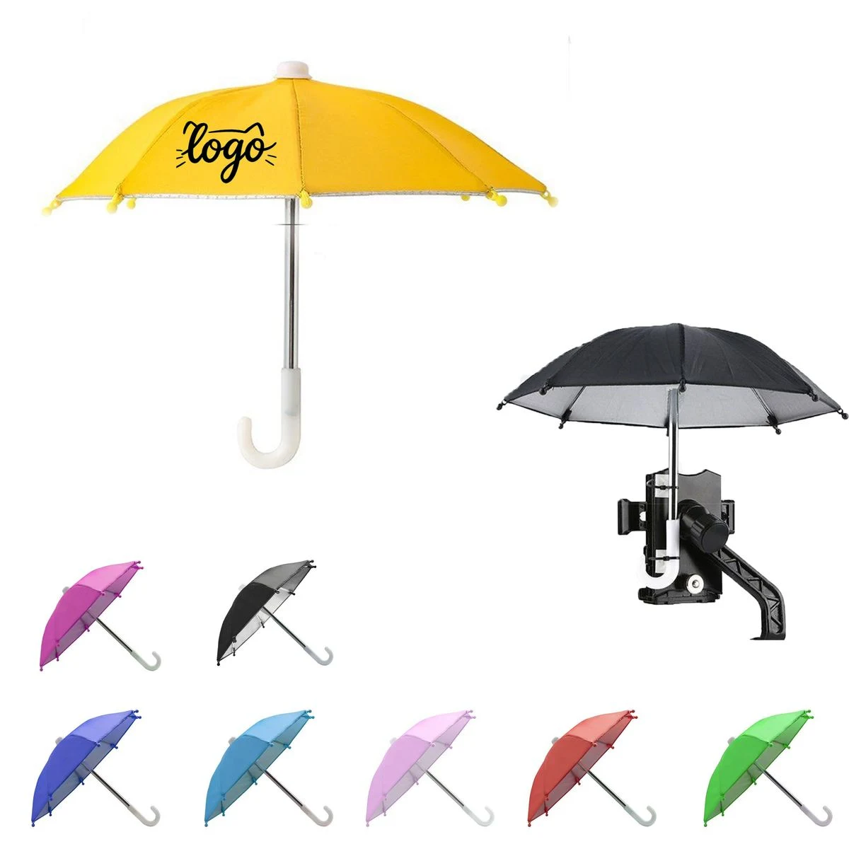 Compact Car Mini Umbrella for Smartphone Sun Protection 1