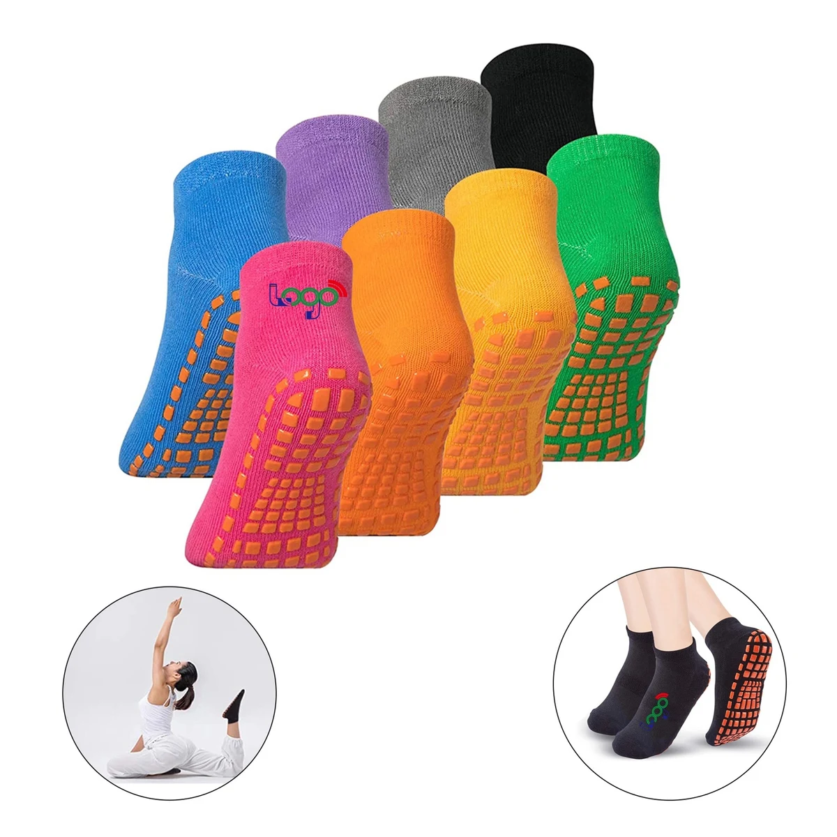 Soft Sport Pilates Anti-Skid Sock MOQ 100pcs 1