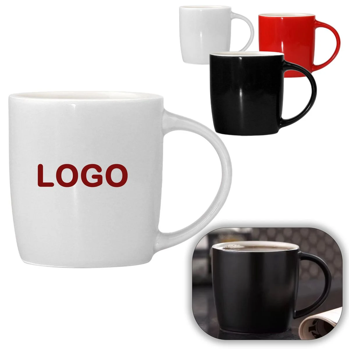 Minimalist Solid Color Ceramic Mug 1