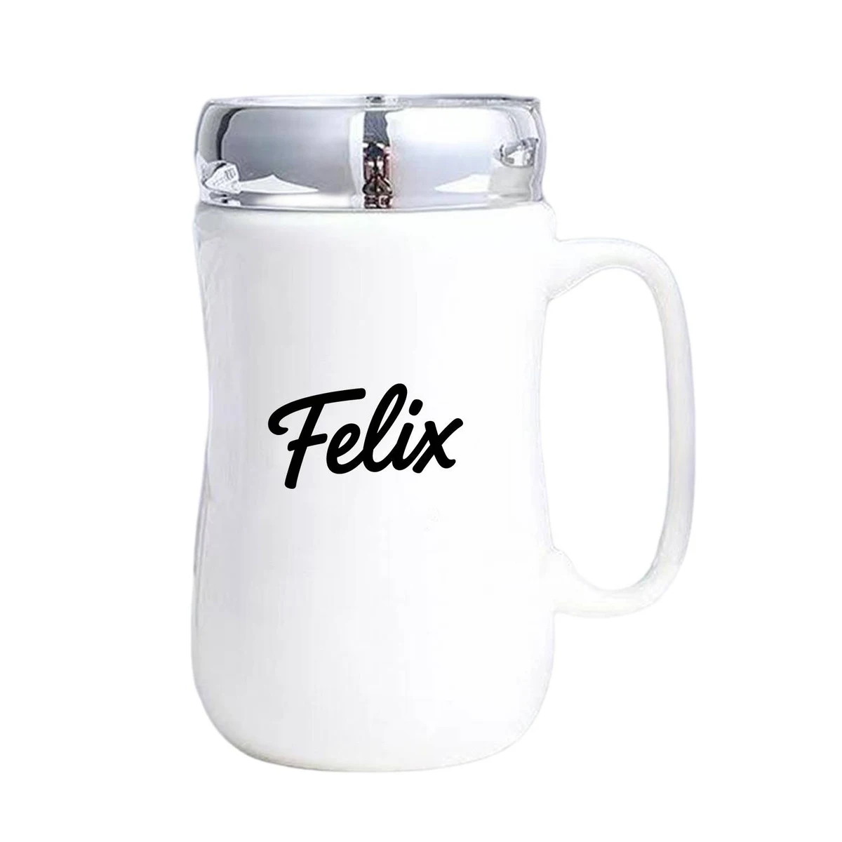 16oz Ceramic Coffee Mug w/ Mirror Lid 1