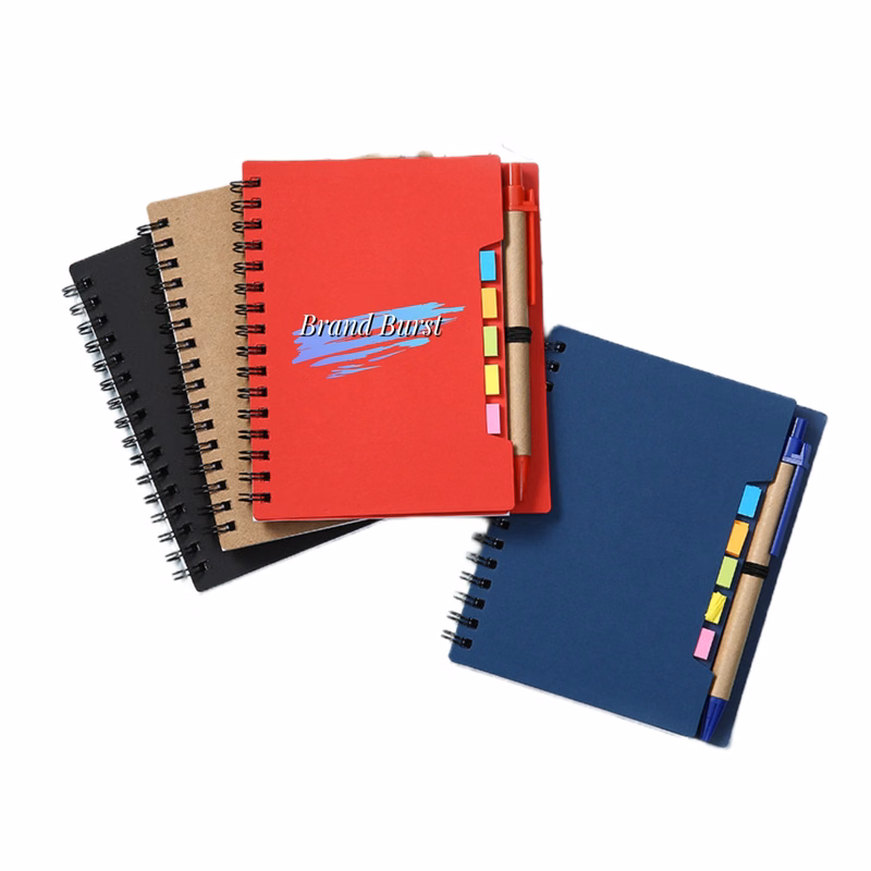 Spiral Notepads With Pen Holder