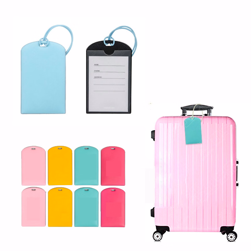 PVC luggage tag(4.1''L x 2.5''W)