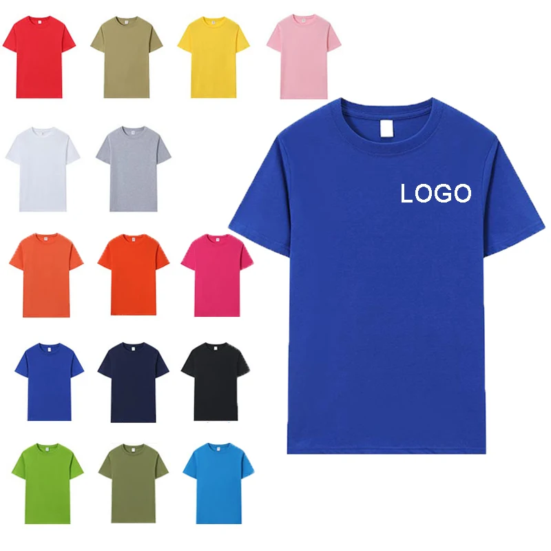Multiple Colors Customizable Cotton T-Shirts 1