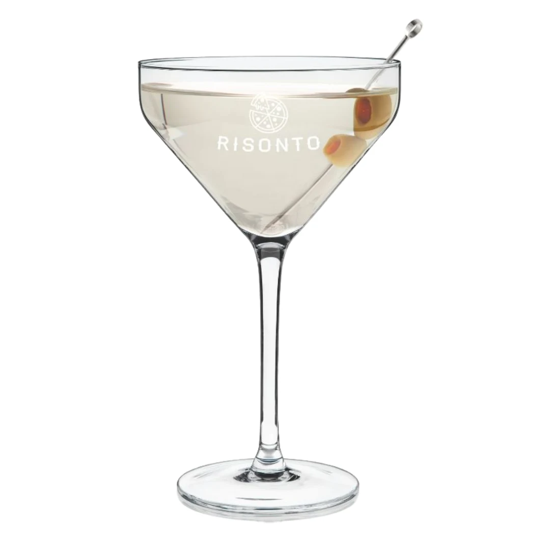 Viski® Raye Angled Martini Glass, set of 2 1