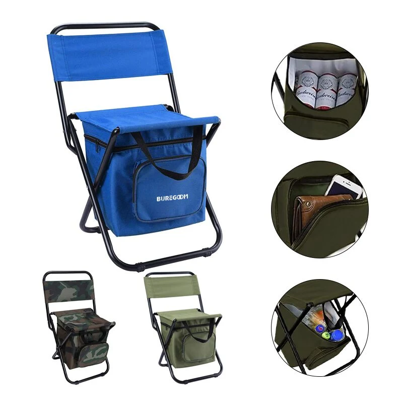 3 in 1 Foldable Camping Fishing Beach Chair with Cooler 1
