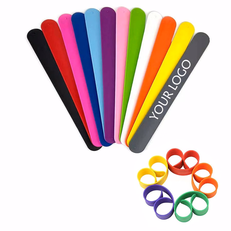 Silicone Slap Bracelets MOQ 100pcs