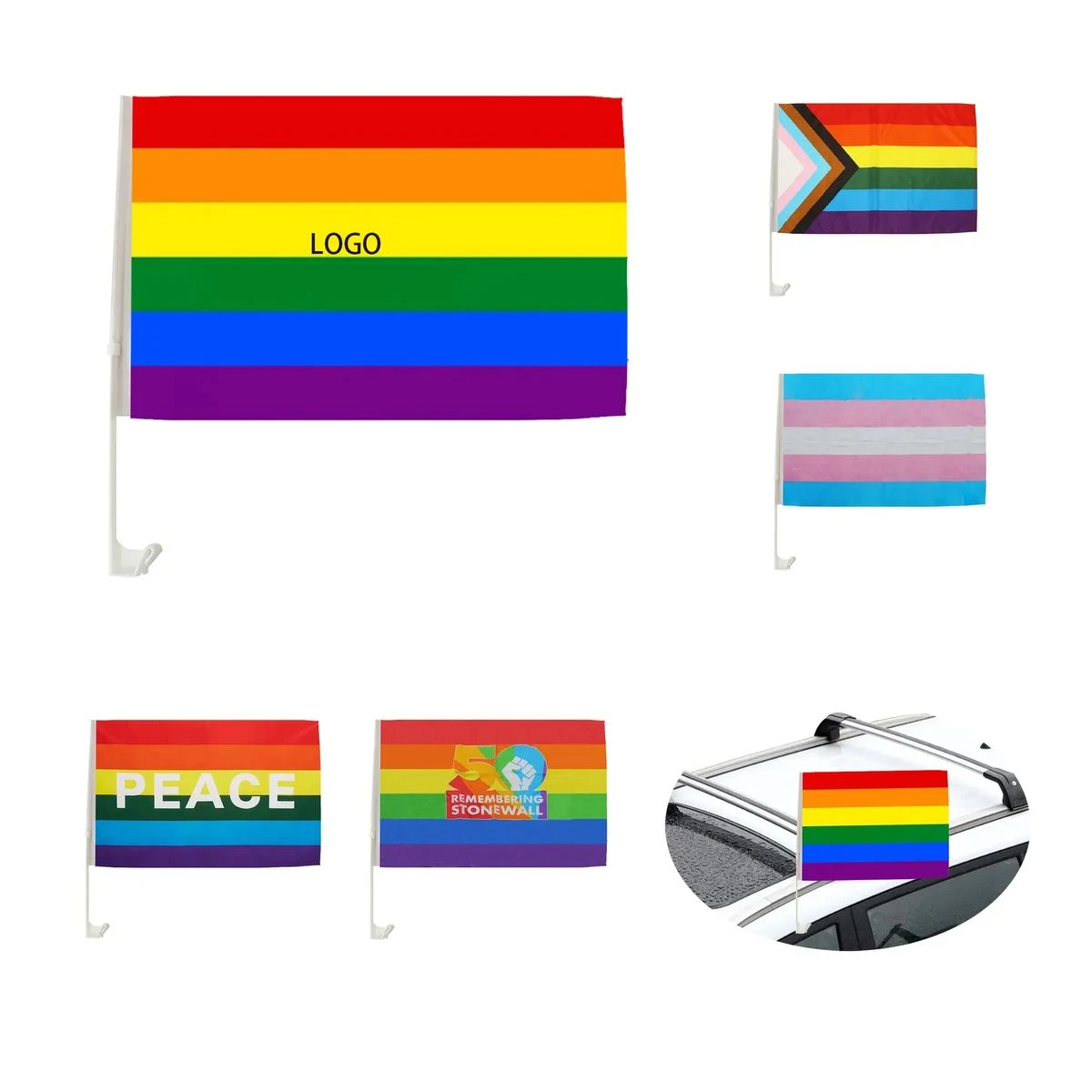 Rainbow Auto Flag 1