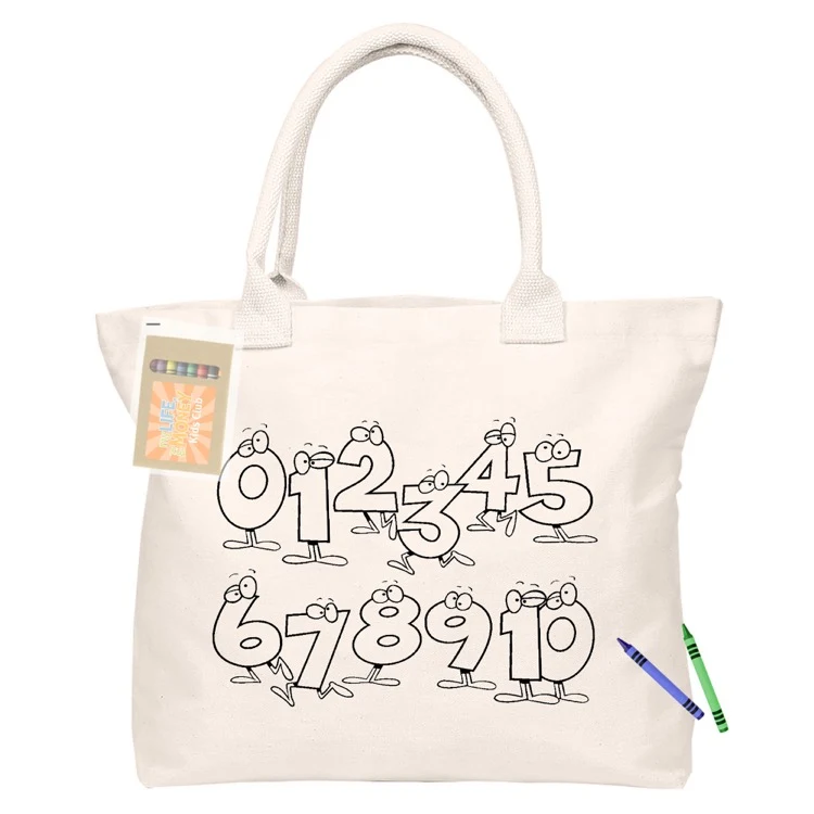 Colouring Calico Shopper No Gusset, custom tote bag with logo imprint 1