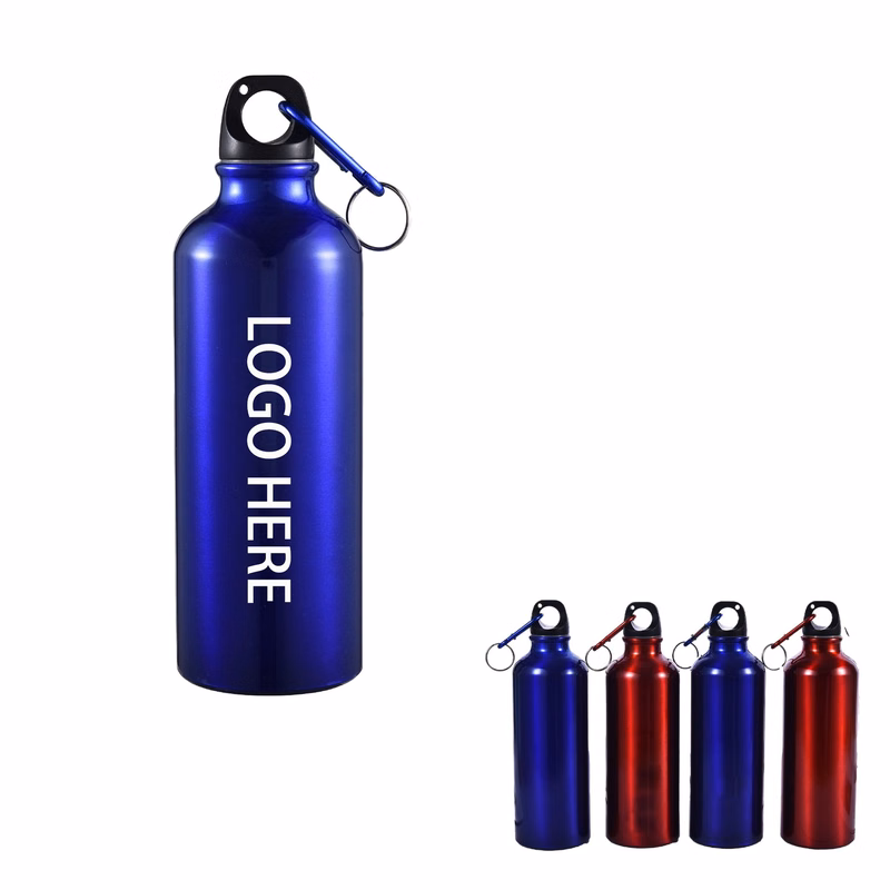 17 Oz Aluminum Water Bottle With Carabiner