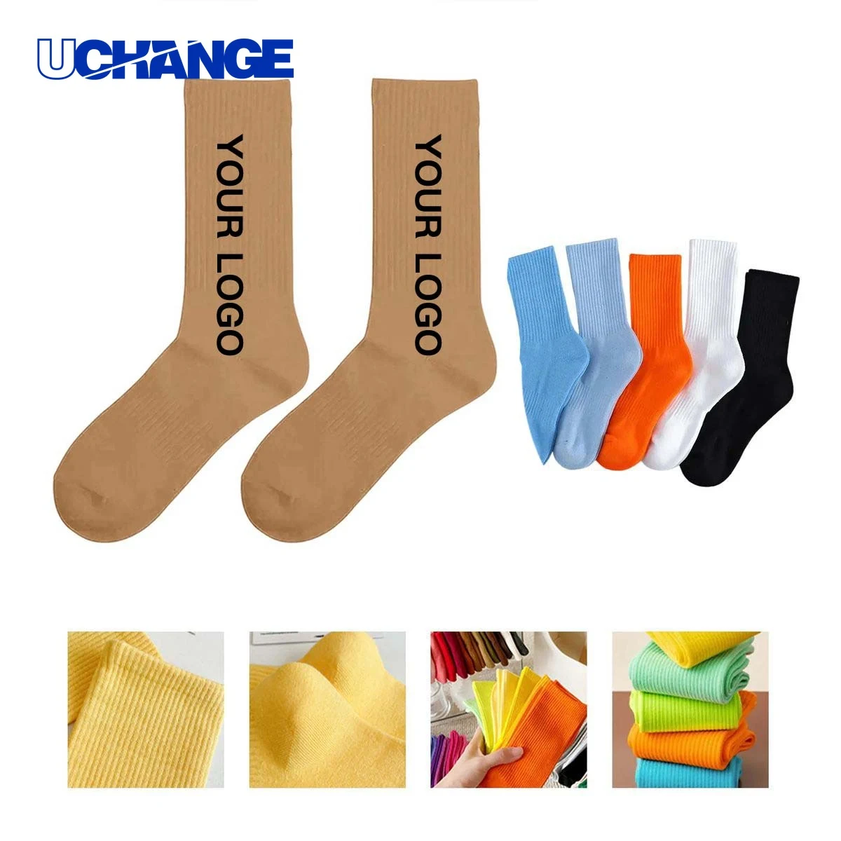 Durable Cotton Socks with Jacquard Design for Daily Wear 1
