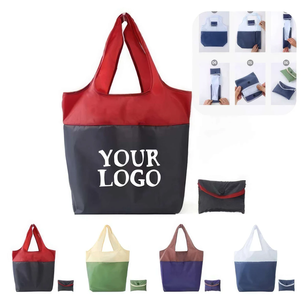 Reusable Nylon Bags Shopping Totes 1