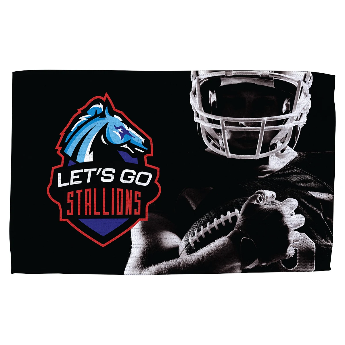 Terry Microfiber Rally Towel 11" x 18" - Full Color 1