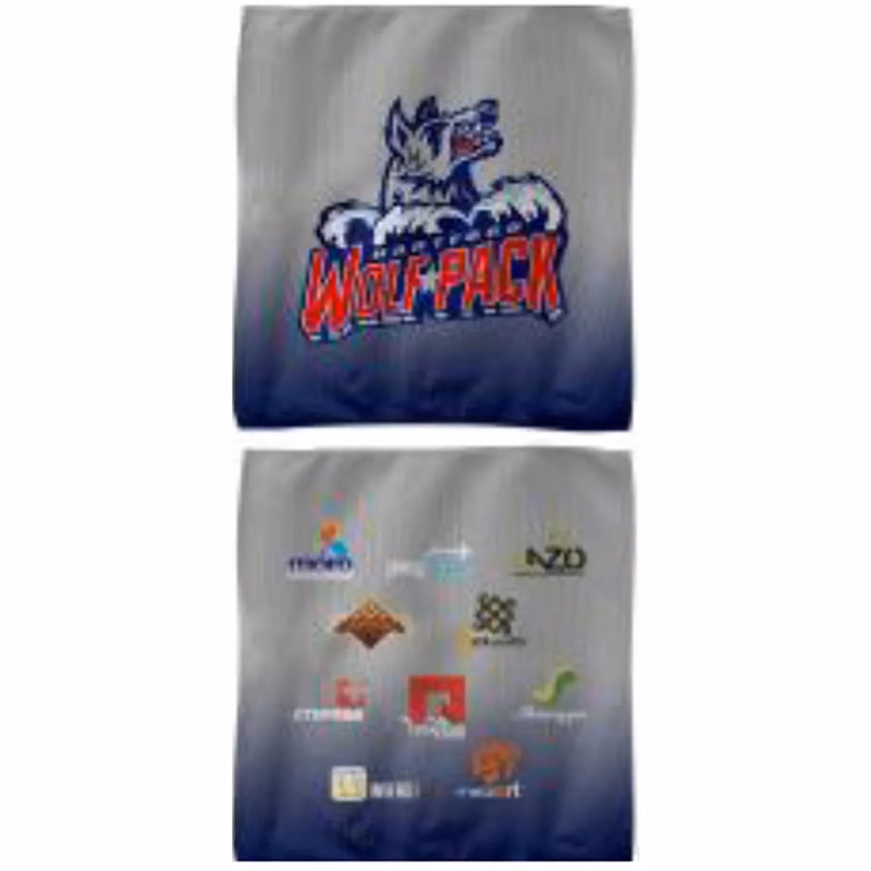 Sublimated Full Bleed Rally Towel, Front and Back