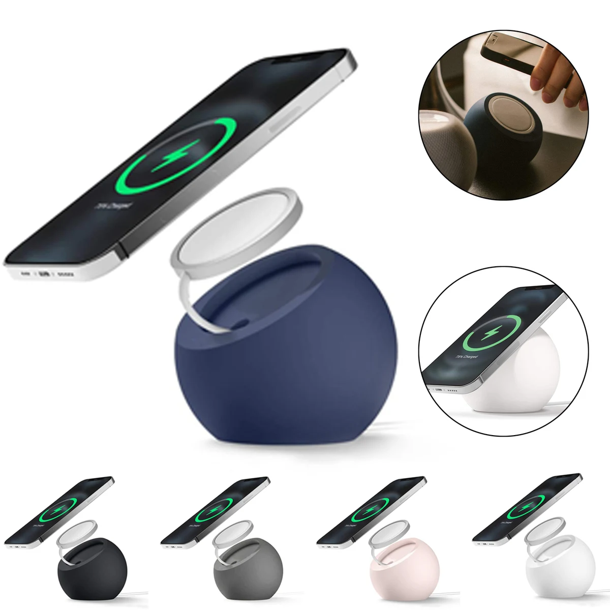 Silicone Ball Wireless Charger 1