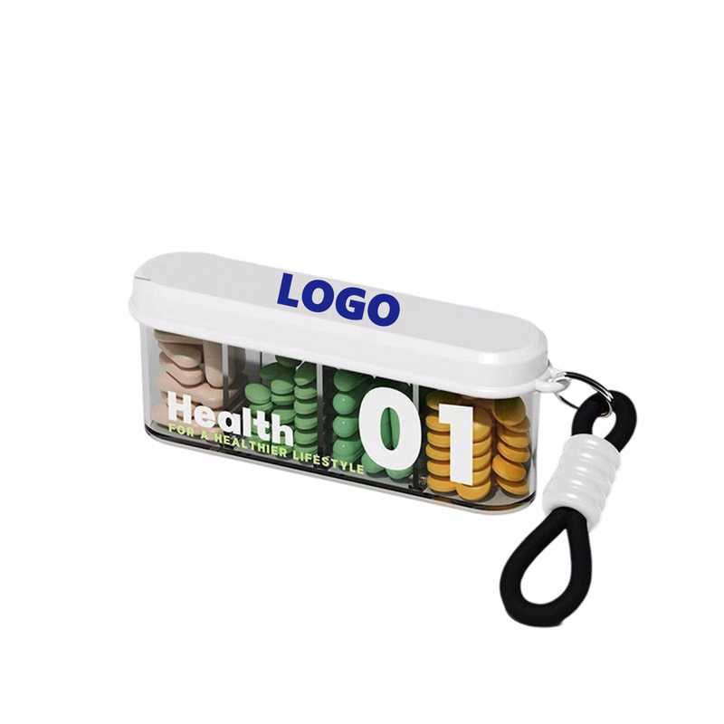 Travel-Friendly Pill Dispenser With Compartments