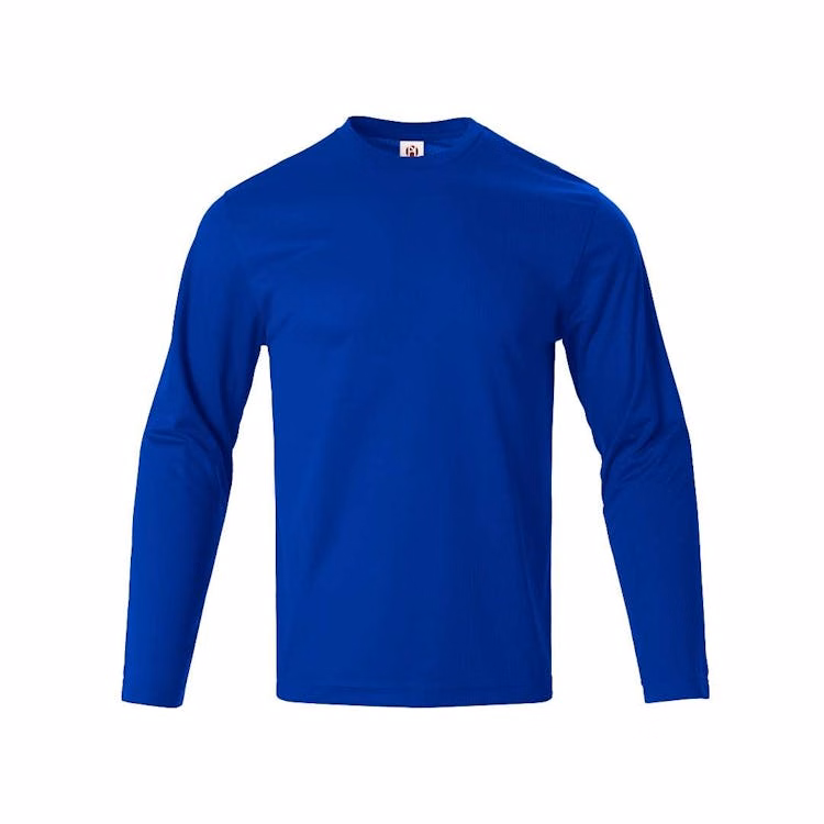 Micro Mesh Active Long Sleeve T-Shirts - Royal Blue 3XL