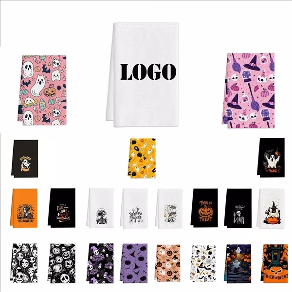 Halloween Cartoon Towel for Home, Events and Gifting