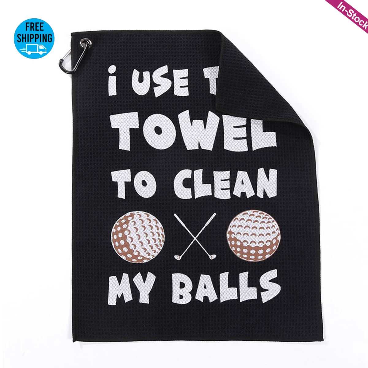 Sublimation 400GSM 16" x 24" Waffle Golf Towel With Corner Grommet 1