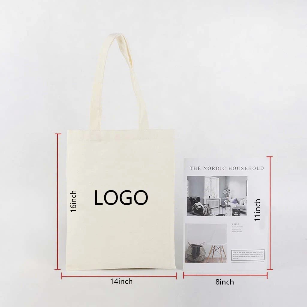 Customized LOGO canvas bag, custom tote bag with logo imprint 1