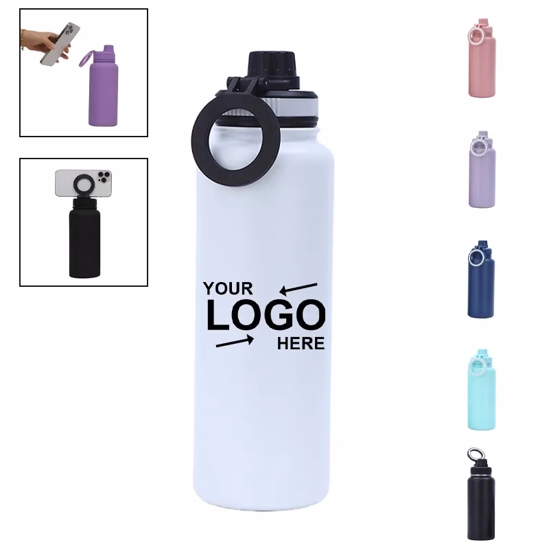 Portable Outdoor Phone Magnetic Holder Insulated Bottle