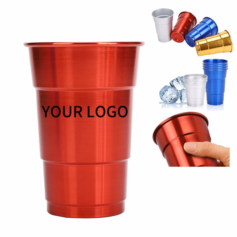 Food Grade Aluminum 16oz Cup For Cold Beverages