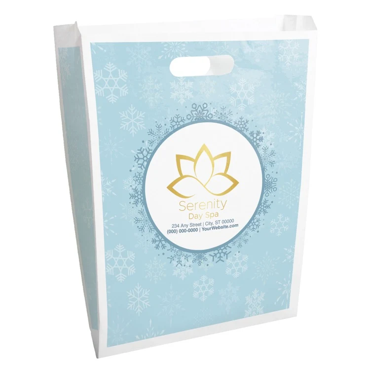 Christmas Scatter Design 2 Merchant Paper Bags (12" x 15" x 2.5") 1